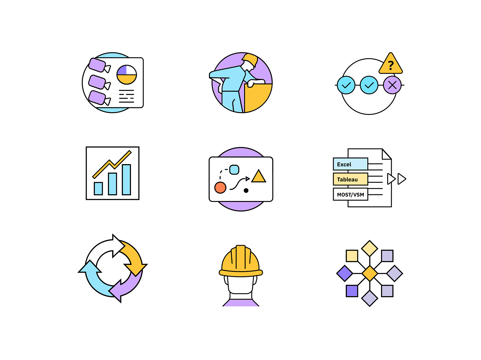 Illustrated Icons By Santi Gatti For Kilómetro On Dribbble