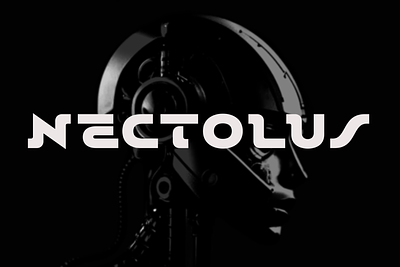 Nectolus - Futuristic Display Font brand identity branding display display font free free font freebie futuristic logo modern type typeface typography ui