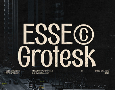 Esse Grotesk - Free Display Font classic design display display font free free font freebie headline logo design retro type typeface typography