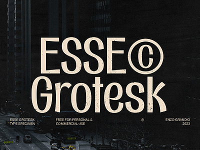 Esse Grotesk - Free Display Font classic design display display font free free font freebie headline logo design retro type typeface typography