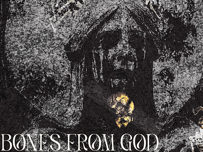 Album Concept: THOOK - BONES FROM GOD album album art album cover album cover art album design bones bones from god branding collage fan art gradients illustration music music art photoshop producer thook weeping angel