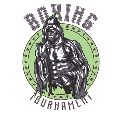 Boxing Tournament branding graphic design horror logo