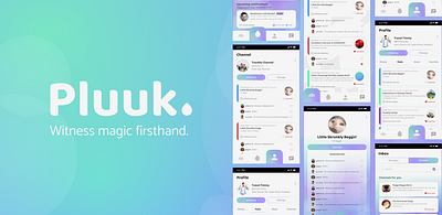 Pluuk - A Social Notification App app graphic design mobile app social ui vector