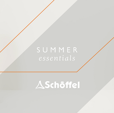 Summer essentials//Schoffel advert advertising catwalk fashion graphic design video video editing