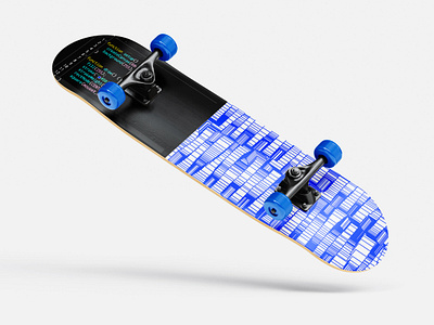 Coding a Skateboard Deck Design animation art board code coding concept creative coding design generative art geometric geometry graphic design mockup motion graphics p5js processing skate skateboard trend