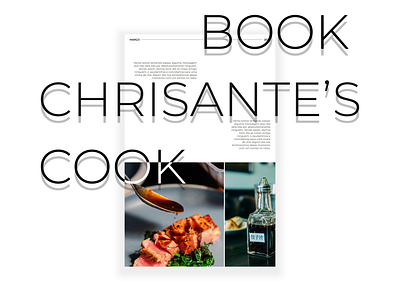 Clean expository concept project clean cook coucine kitchen website