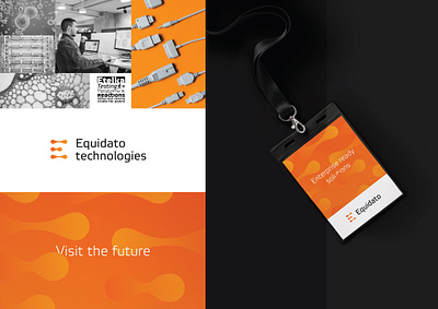 Equidato – Brand concept brand icon identity logo orange technology