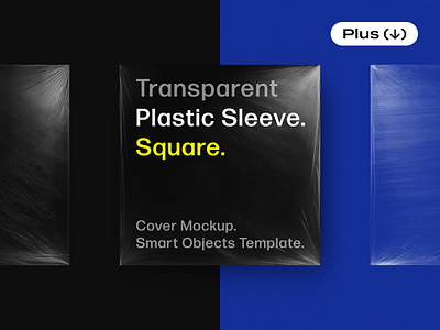 Transparent Plastic Sleeves Mockup bag cd download mockup overlay package packaging pixelbuddha plastic psd sleeve square template texture transparent vinyl wrap wrappin wrinkled
