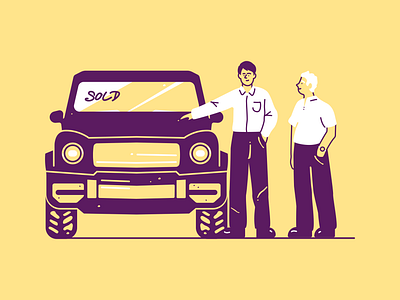 Selling Cars artwork automotive cars character character illustration design graphic design illustration people vector