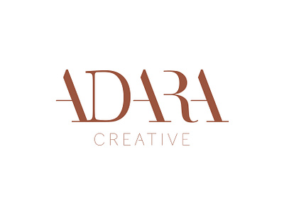Adara Creative//logo branding graphic design logo logo design typography
