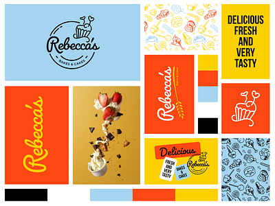 Rebecca's Bakes & Cakes - Logo & Brand Identity Design adobe branding design food graphic design logo typography vector