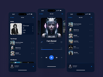 Day 2 - #DailyUI | music player application design ios music music player player ui ux web