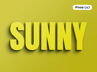 Summer Vibe Yellow Text Effect 3d cartoon colorful download effect free freebie fun header minimalistic pixelbuddha psd shadow simple summer template text yellow