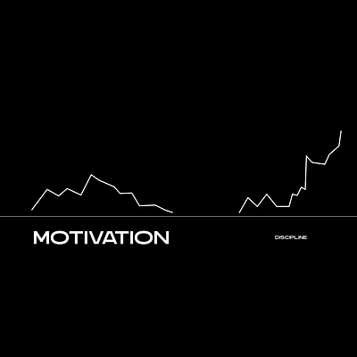 Motivation vs Discipline design discipline graphic design illustration motivation poster quote