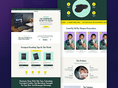 Shh Tape figma shopify web design web development webflow
