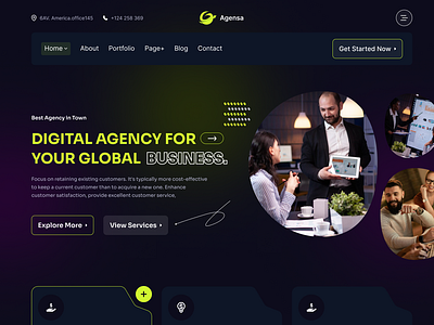 Agency Website agency agency website animation branding graphic design logo motion graphics ui website