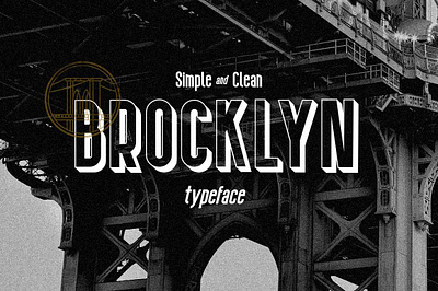 Brocklyn Display Font brocklyn display font clean condensed landscape simple typeface urban