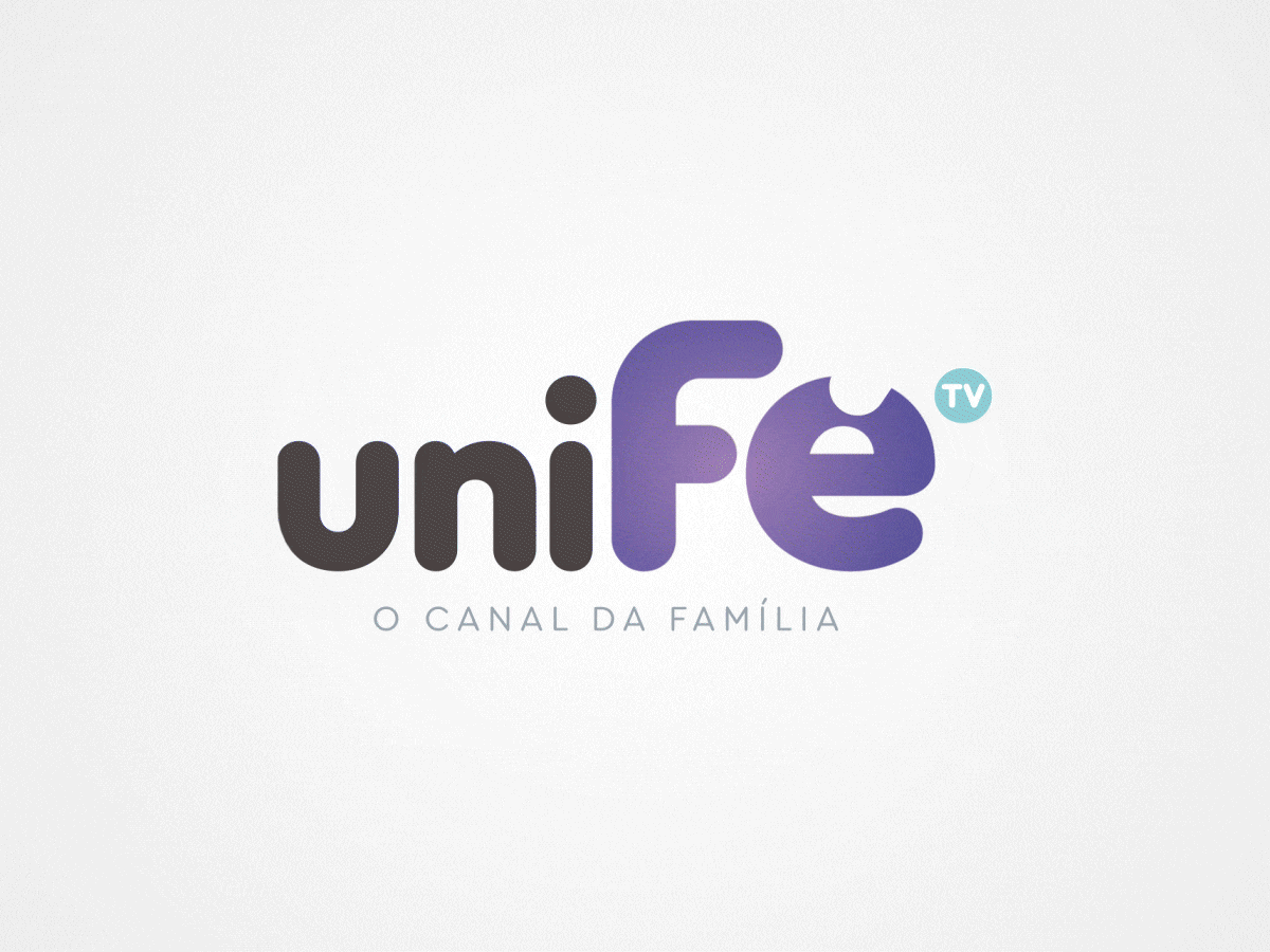 UniFé TV branding design graphic design logo typography vector