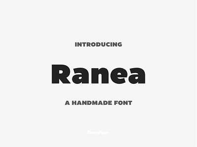 Ranea - A Handmade Font font ranea type