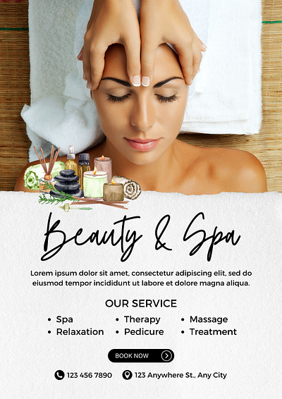 relax & revive Beauty & Spa branding graphic design logo motion graphics ui