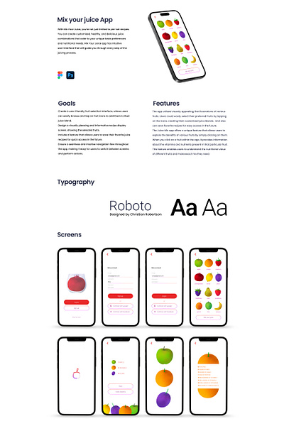 juice app design app branding colorfull flat illustration fruits graphic graphic design illustration mobile motion graphics painting prototype typography ui ux