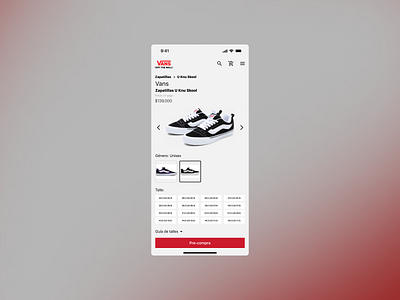 Pre-order 075 👟 Vans #DailyUI app branding dailyui design graphic design illustration logo motion graphics precompra preorder ui uidesign uxui vans