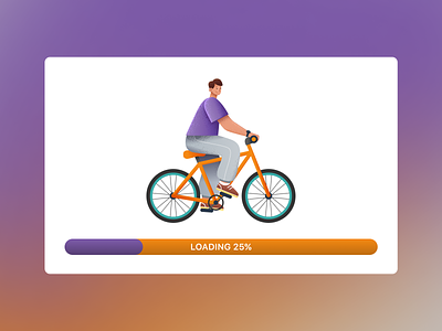Loading 076 🚴#DailyUI app branding carga dailyui design graphic design illustration loading logo motion graphics ui uidesign uxui