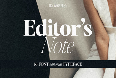 Editor's Note 16Font Editorial Serif fashion font