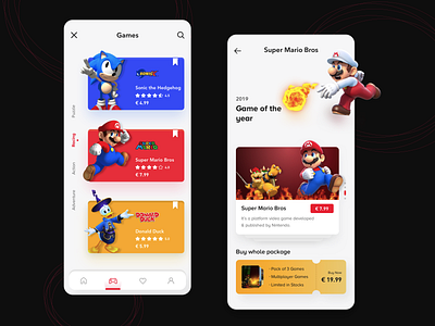 Game App 3d animation app app ui appdesign design game game app gamming graphic design logo mario mobile uidesign uiux