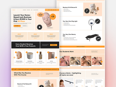 Islash Boutique figma landing page shopify web design web development webflow