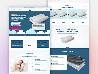 Pillowgods figma shopify web design web development webflow website