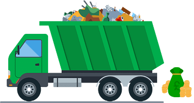 Waste lorry pictogram pictogram