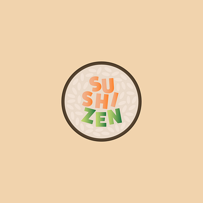 Sushi Zen - Logo Design - Logo Core Challenge artist brand branding colorful design designer graphic design illustration illustrator logo logo core logo design restaurant simple logo sushi sushi zen typography vector vivid colors zen