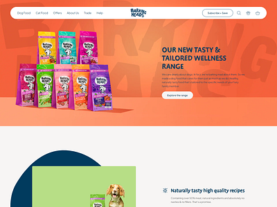 Dog Food Website - Shopify Website - Barking heads barking head dog food website shopify shopify website wordpress