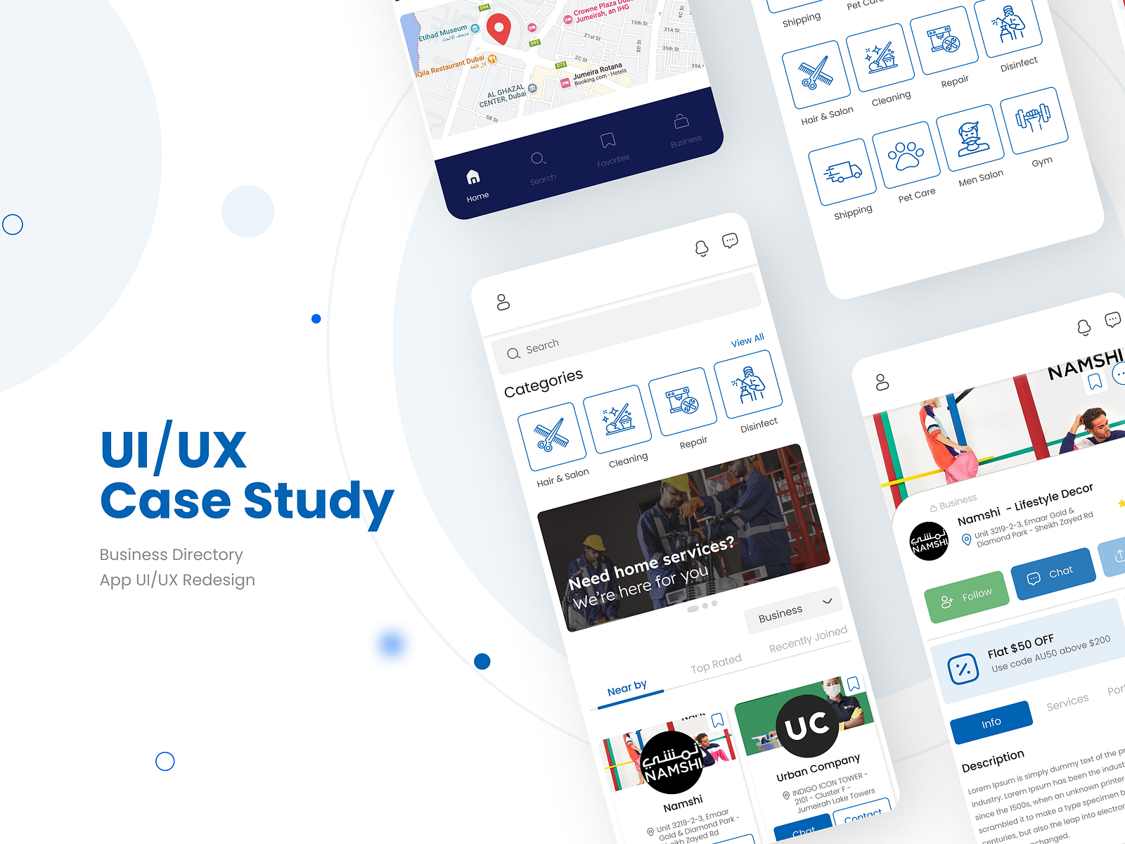 UI/UX Mobile App Case Study by Krystal Hachem on Dribbble image.