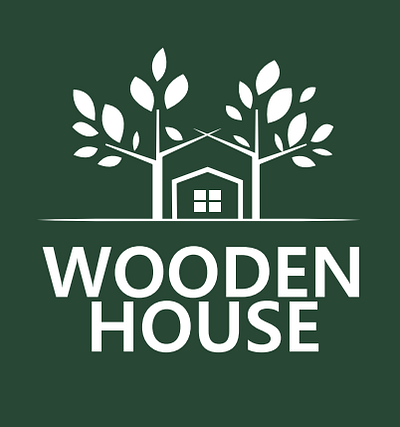 Logo for Wooden House construction company logo wooden house