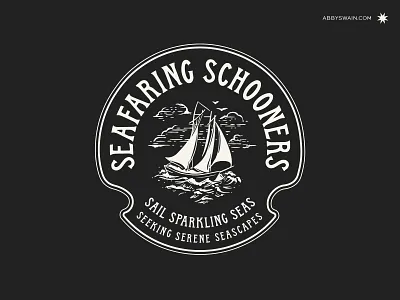 Skiff Font - In Use coastal handdrawn handdrawnfont illustration illustrator nautical sailboat schooner schoonerillustration skiff tablet typeface wacom
