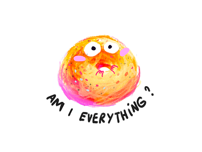 Everything bagel 2024 bagel cool cute cute bagel everything bagel illustration light new york newyork top topillustrations trends 2024