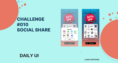 Day 010 Social share design ui ux