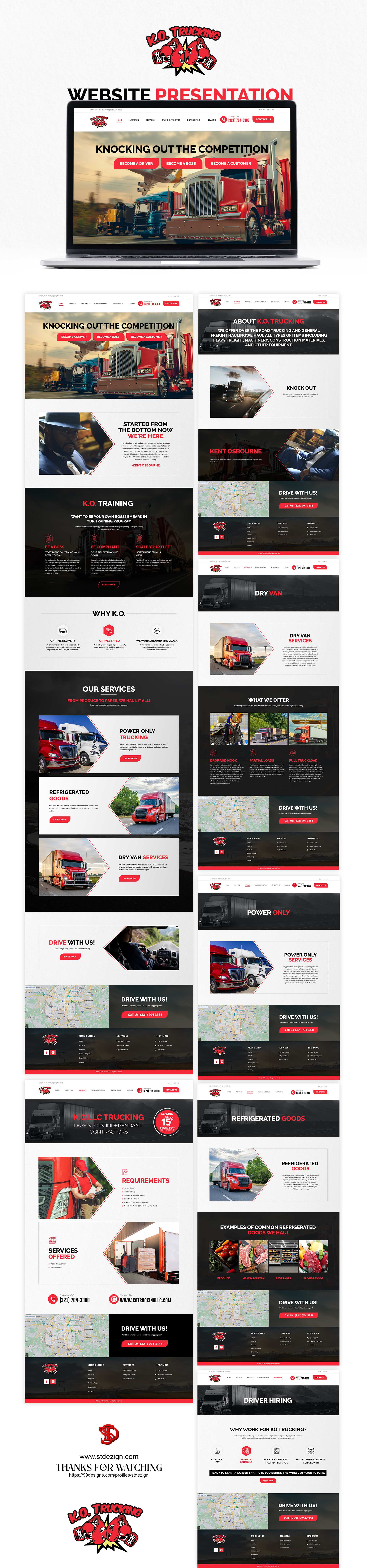 Website Presentation branding creativity design graphic design illustration landingpage modern design ui webdesign webpagedesign website design