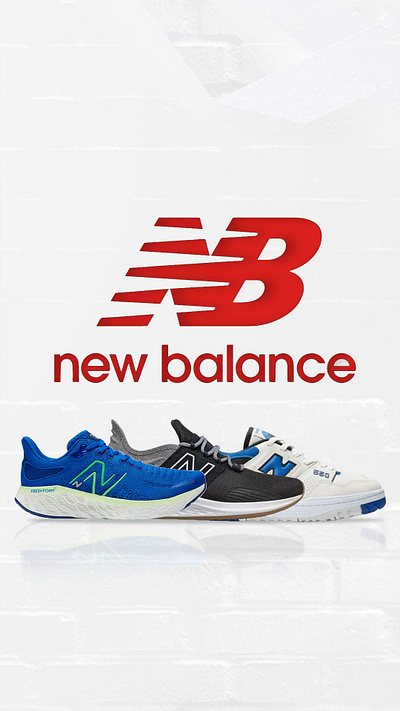 Banner New Balance animation branding design graphic design illustration instagram motion graphics ui