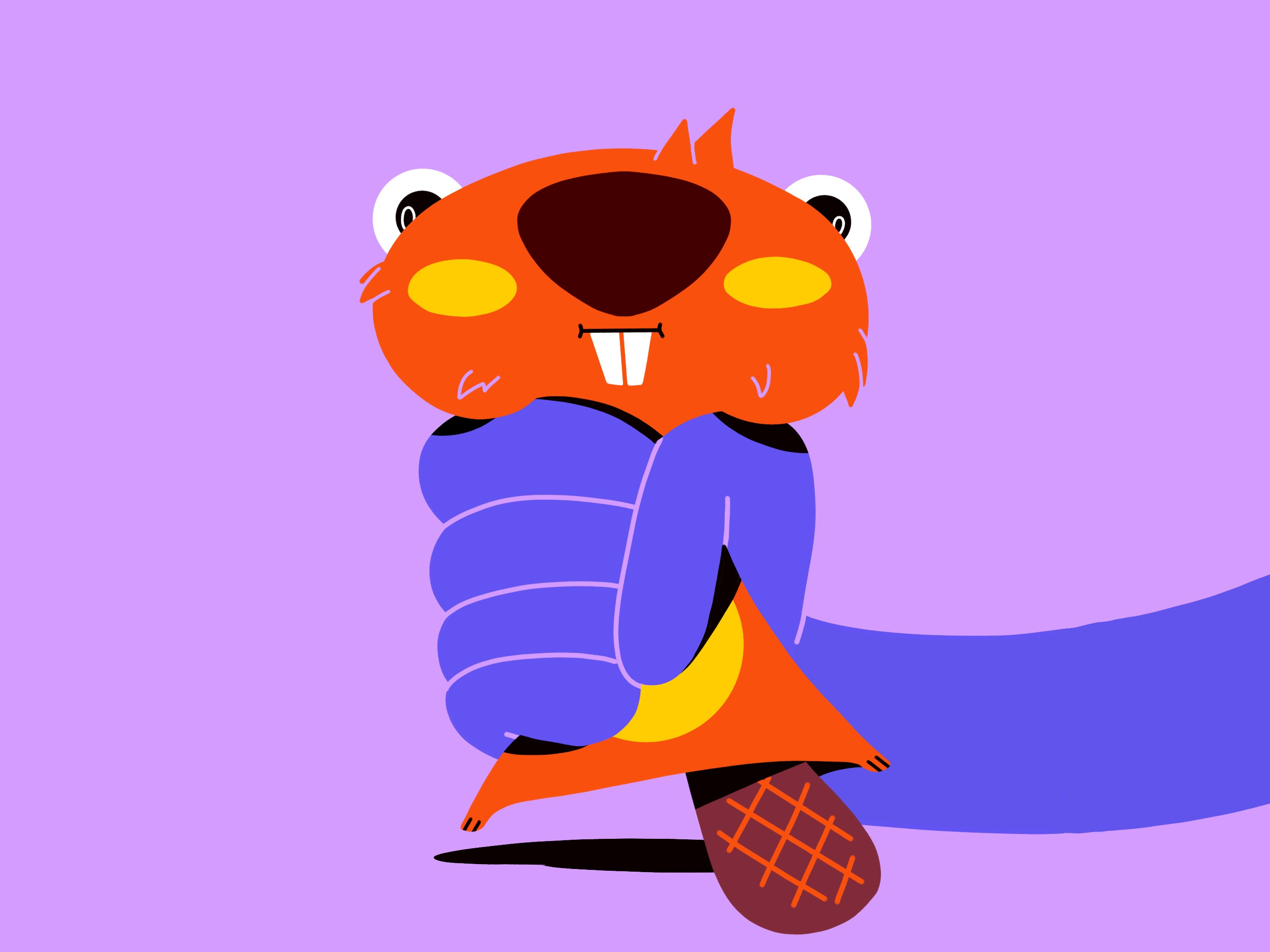 Baby Beaver by Bulma illustrates on Dribbble