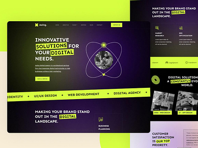 Creative Agency Website agency website creative design creative studio digital agency landing page ui web design web studio