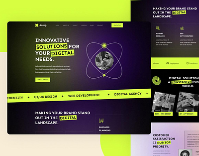 Creative Agency Website agency website creative design creative studio digital agency landing page ui web design web studio
