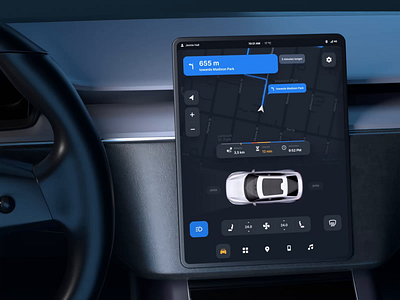 Car UI Dashboard 3d animation branding command graphic design inspire inspire command logo motion graphics ui