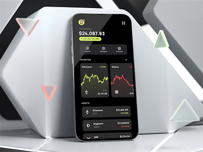 Crypto Trading App by Inspire Command 3d animation app design branding command graphic design inspire inspire command logo motion graphics ui ui design website design