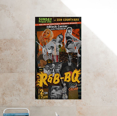 Poster design - R & B - B Q design event event poster graphic design graphics poster poster design