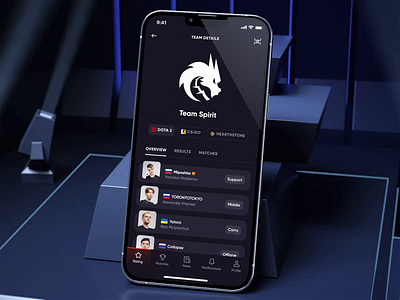 Cybersport Portal App Animation by Inspire Command 3d animation app branding command graphic design inspire inspire command logo motion graphics software ui website