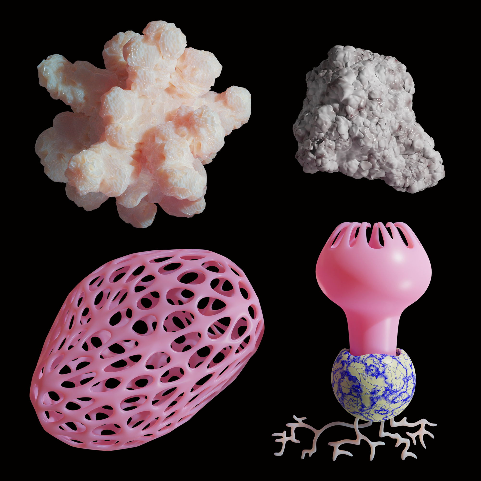 Organic composition 02 3d 3d art 3d design 3d illustration 3d modeling 3d render 3d rendering 3d visual graphic design illustration render visual graphic