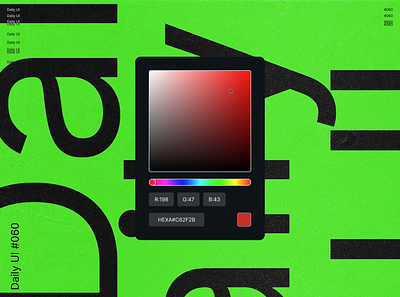 Daily UI 060 - Color Picker blue branding challenge color colors daily dailyui decimal design figma green hexa illustrator photoshop picker red rgb software ui ux